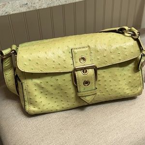 ‼️REDUCED‼️ Vintage Dooney & Bourke Lime Ostrich top handle